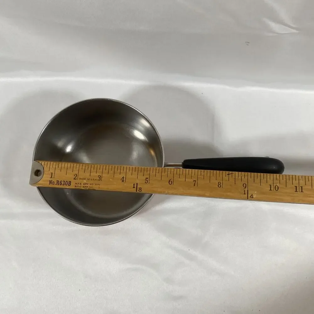 Revere Ware 1 Qt Quart Copper Bottom Sauce Pan, Lid Clinton -80 Stainless Steel